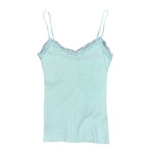VTG AMERICAN EAGLE LIGHT BLUE EMBELLISHED TANK TOP // SIZE XS🩵